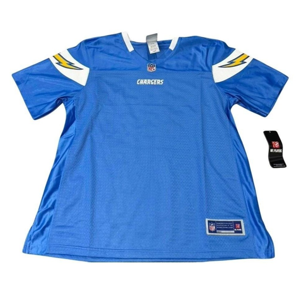 NFL Pro Line LA Chargers Jersey Womens Large Powder Blue Short Sleeve New
